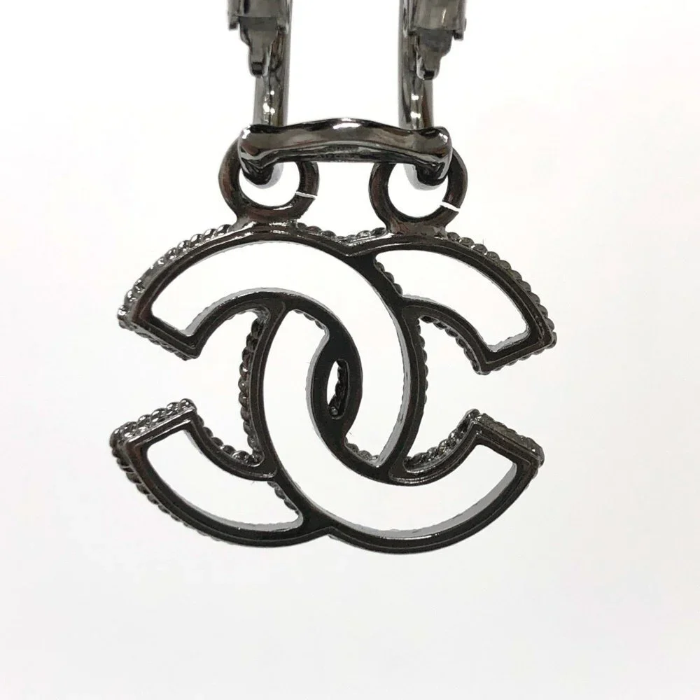 CHANEL Black Earrings